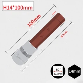 ساکٹ بٹ ہیکس 1/2" 14MM L100MM